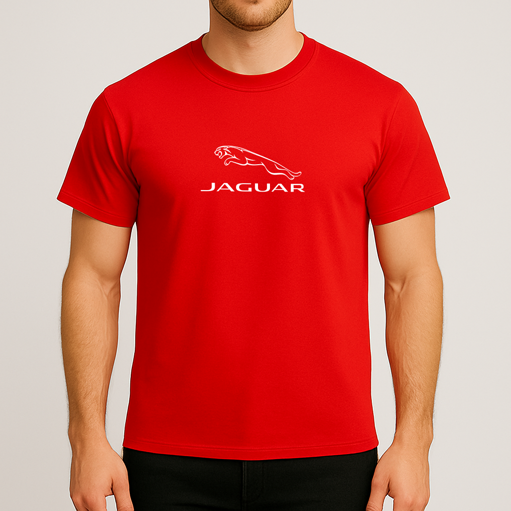 Men’s Jaguar Symbol Car Cotton T-Shirt